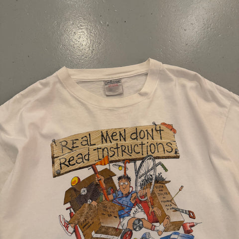 Vintage 90s Real Men Don't Read Instructions