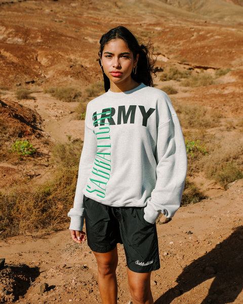 Sabbatical Sabbatical Army Crewneck Heather Grey