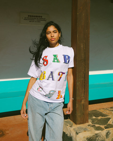 Sabbatical Ransom Letter T-Shirt White