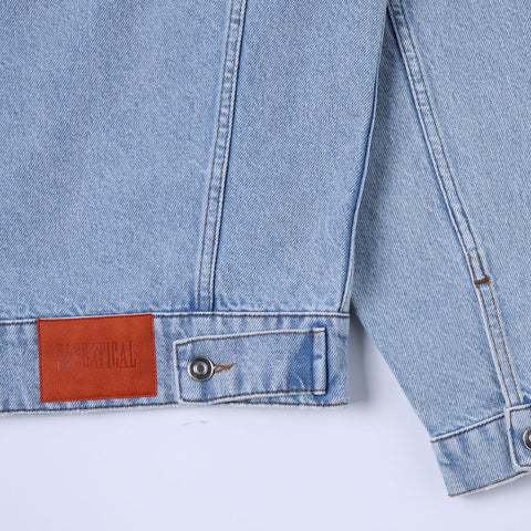 Sabbatical Crest Denim Jacket Washed Blue