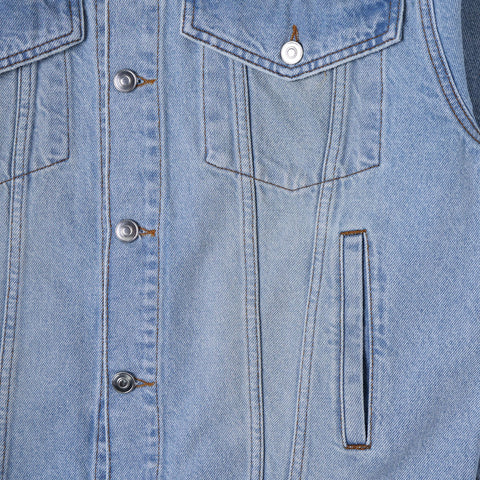 Sabbatical Crest Denim Jacket Washed Blue