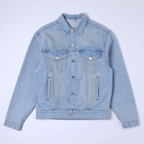 Sabbatical Crest Denim Jacket Washed Blue