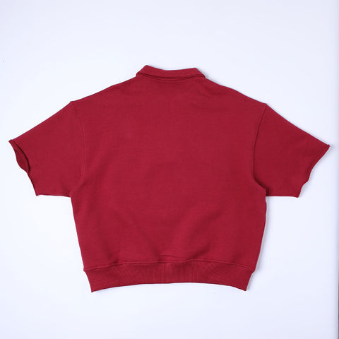 Sabbatical Crest Half Zip Sapphire Red