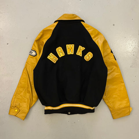 Vintage 1984 Golden Hawks Football Club Baseball Jacket