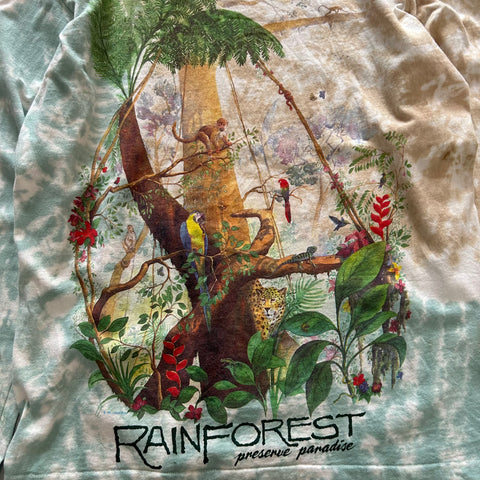 Vintage 1991 Rain Forest AOP LS