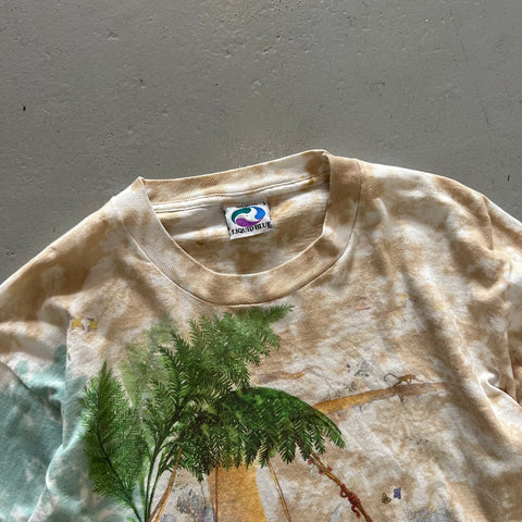 Vintage 1991 Rain Forest AOP LS