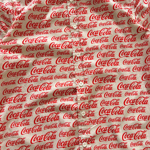 Vintage 90s AOP Coca-Cola Holiday Shirt