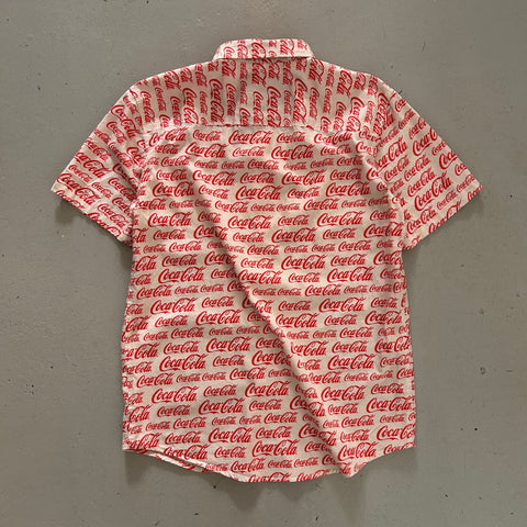 Vintage 90s AOP Coca-Cola Holiday Shirt