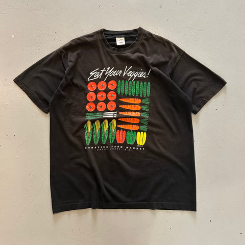 Vintage 90s Eat Your Veggies T-Shirt