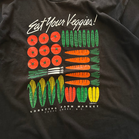 Vintage 90s Eat Your Veggies T-Shirt