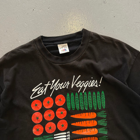 Vintage 90s Eat Your Veggies T-Shirt