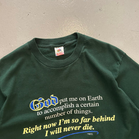 Vintage 90s God Put Me On Earth T-Shirt