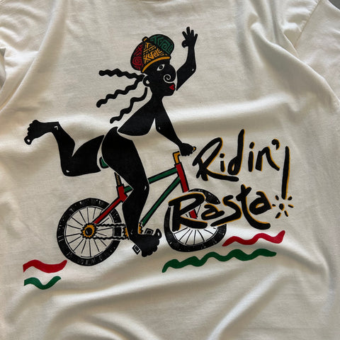 Vintage 90s Ridin' Rasta T-Shirt