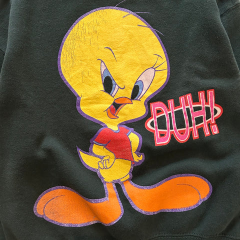 Vintage 90s Tweety DUH Sweater