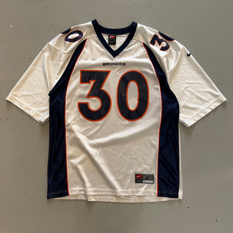 Vintage 90s Nike Broncos 30 Davis Jersey