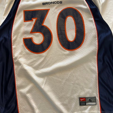 Vintage 90s Nike Broncos 30 Davis Jersey