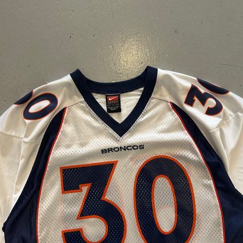 Vintage 90s Nike Broncos 30 Davis Jersey