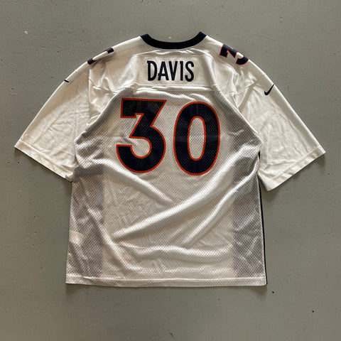 Vintage 90s Nike Broncos 30 Davis Jersey