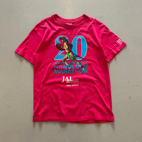 Vintage 90s 20th Anniversary Honolulu Marathon T-Shirt