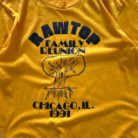 Vintage 1991 Rawtop Family Reunion Chicago T-Shirt