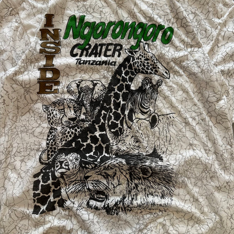 Vintage 90s Ngorongoro Crater Tanzania T-Shirt