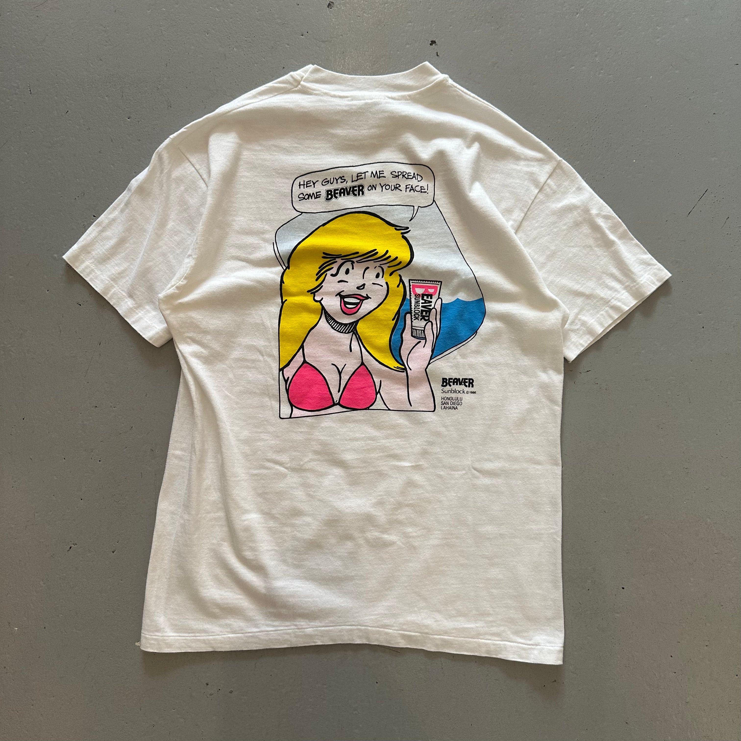 kiyoshi Tシャツ Spread Beaver Vintage 1986 Beaver Fever T-Shirt – Sabbatical Vintage