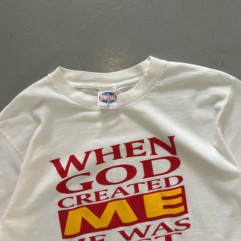 Vintage 90s 'When God Created Me' T-Shirt