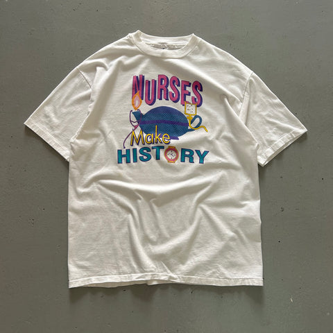 Vintage 90s Nurses Make History T-Shirt