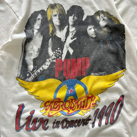 Vintage 1990 Aerosmith Pump Live In Concert T-Shirt