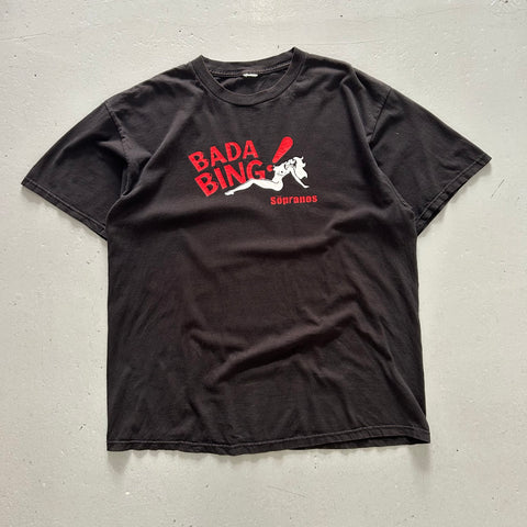 Vintage 2000s The Sopranos Bada Bing Satin Dolls T-Shirt