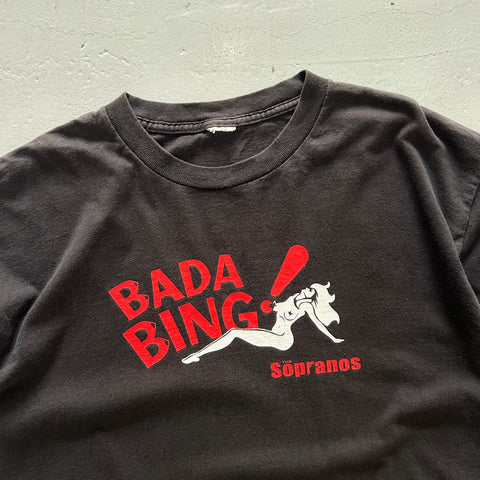 Vintage 2000s The Sopranos Bada Bing Satin Dolls T-Shirt