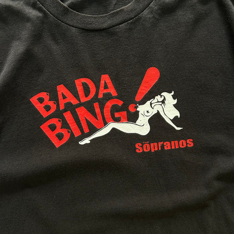 Vintage 2000s The Sopranos Bada Bing Satin Dolls T-Shirt