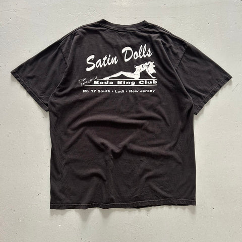 Vintage 2000s The Sopranos Bada Bing Satin Dolls T-Shirt