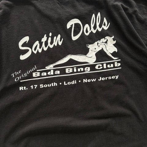 Vintage 2000s The Sopranos Bada Bing Satin Dolls T-Shirt