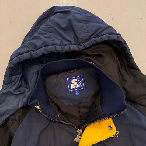 Vintage 90s Starter Michigan Wolverines Anorak Jacket