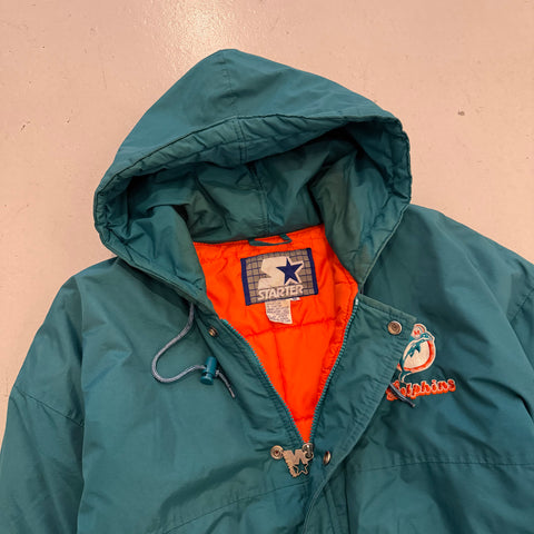 Vintage NFL Miami Dolphins Hooded Starter Jacket