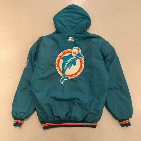 Vintage NFL Miami Dolphins Hooded Starter Jacket