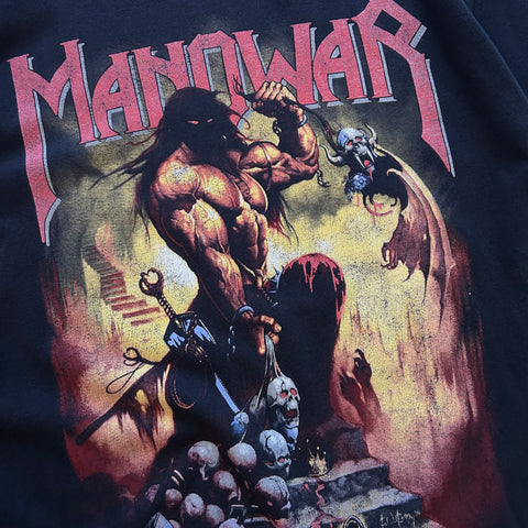 Vintage 1997 Manowar 'Hell On Wheels' T-Shirt
