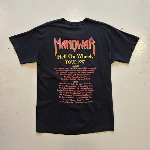 Vintage 1997 Manowar 'Hell On Wheels' T-Shirt