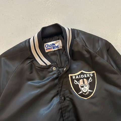 Vintage 90s Chalk Line Raiders Satin Jacket