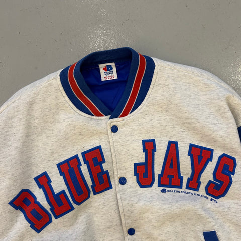 Vintage 1992 Toronto Blue Jays Fleece Bomber Jacket