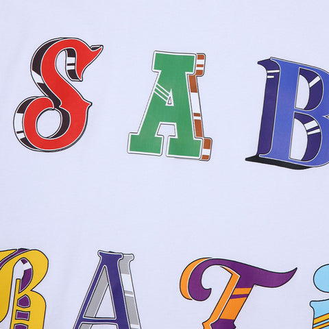 Sabbatical Ransom Letter T-Shirt White