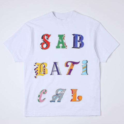 Sabbatical Ransom Letter T-Shirt White