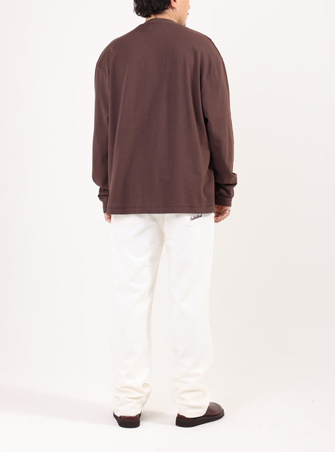 Sabbatical Cross Logo Longsleeve Button Brown