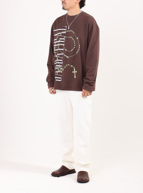 Sabbatical Cross Logo Longsleeve Button Brown