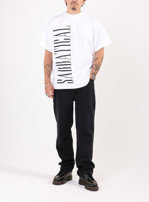 Sabbatical Logo T-Shirt White Black