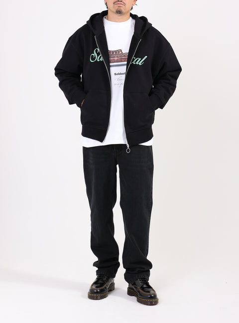 Sabbatical Tablecloth Zip Hoodie Black