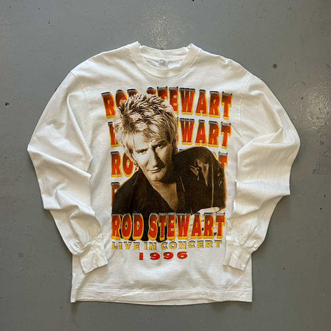 Vintage 1996 Rod Stewart 'Live In Concert' Long Sleeve Shirt