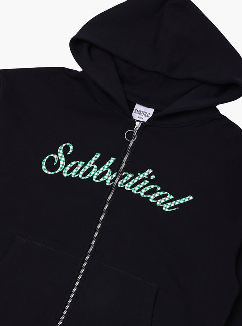 Sabbatical Tablecloth Zip Hoodie Black