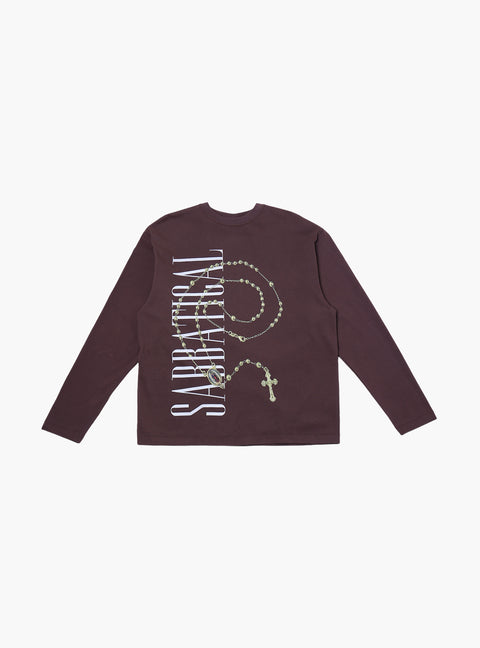 Sabbatical Cross Logo Longsleeve Button Brown